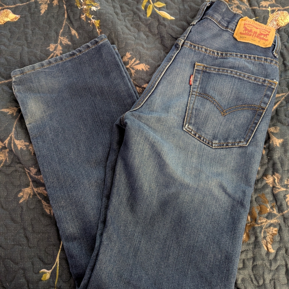 Levi's Teenager Boy Or Men's Classic Indigo Straight Jeans